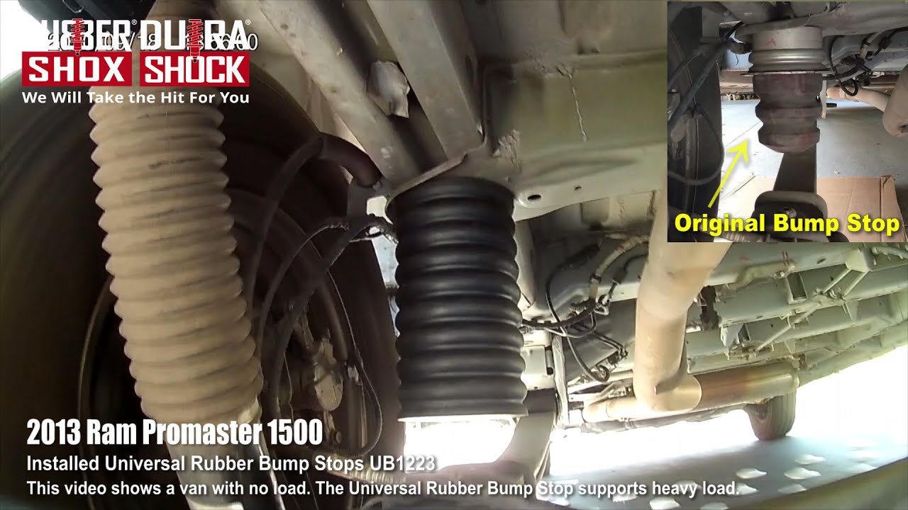 2013 Ram ProMaster using Universal Rubber Bump Stops UB1223