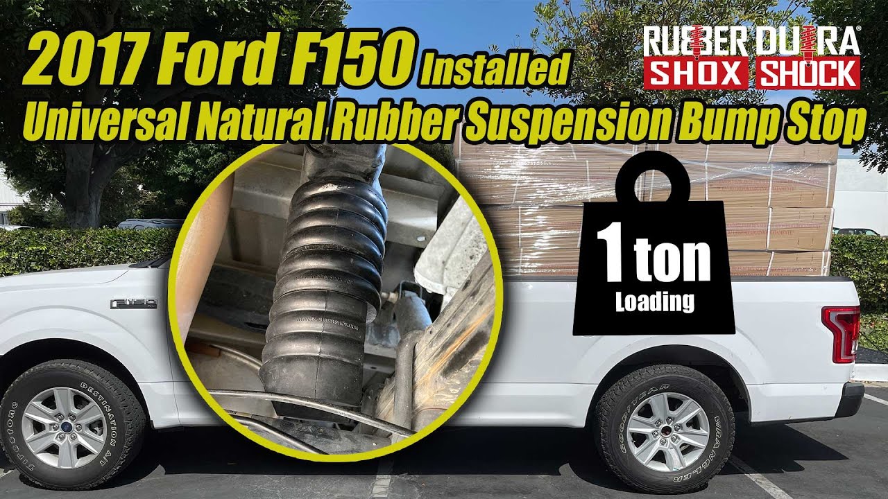 2017 Ford F150 Installed ​Universal Natural Rubber Suspension Bump Stop