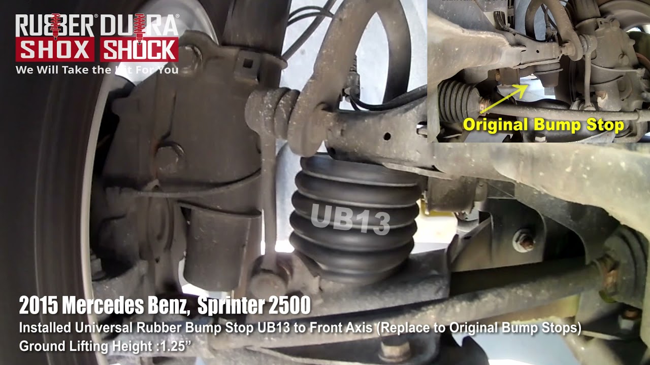 2015 Mercedes Benz, Sprinter 2500 Installed ​Universal Rubber Bump Stop UB13