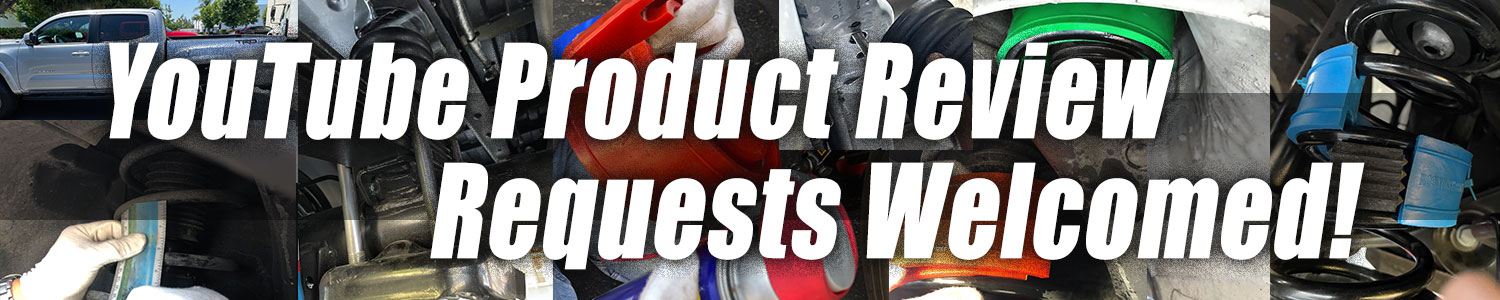 RubberShox®/ DuraShock® YouTube Product Review Requests Welcomed!